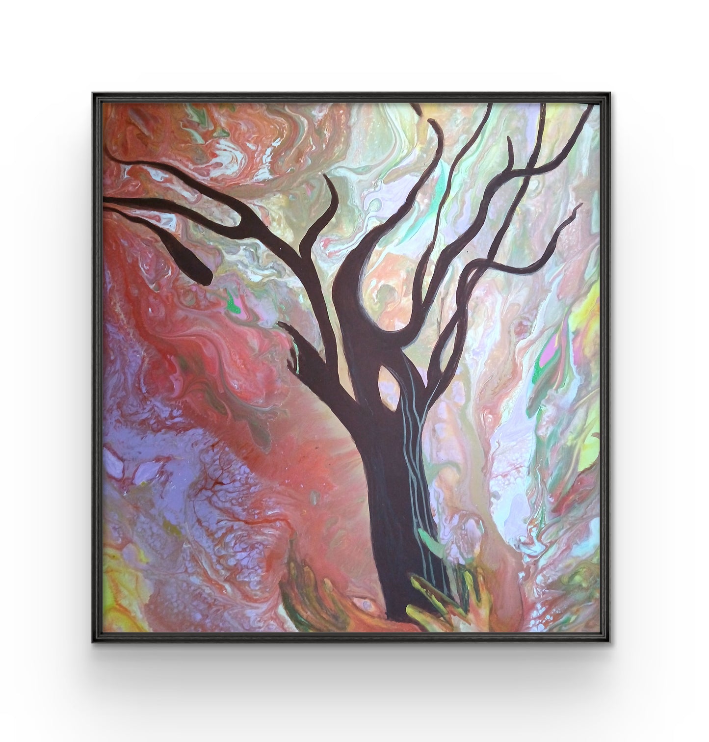 Abstract Art /Psychedelic Tree Of Life 🌳Art . A One-of-a-kind, Original Acrylic painting on Canvas.
