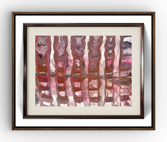 Blocks of Freedom/ Abstract Art Print /Intuitively made by artist karenjkane, available in Prints.