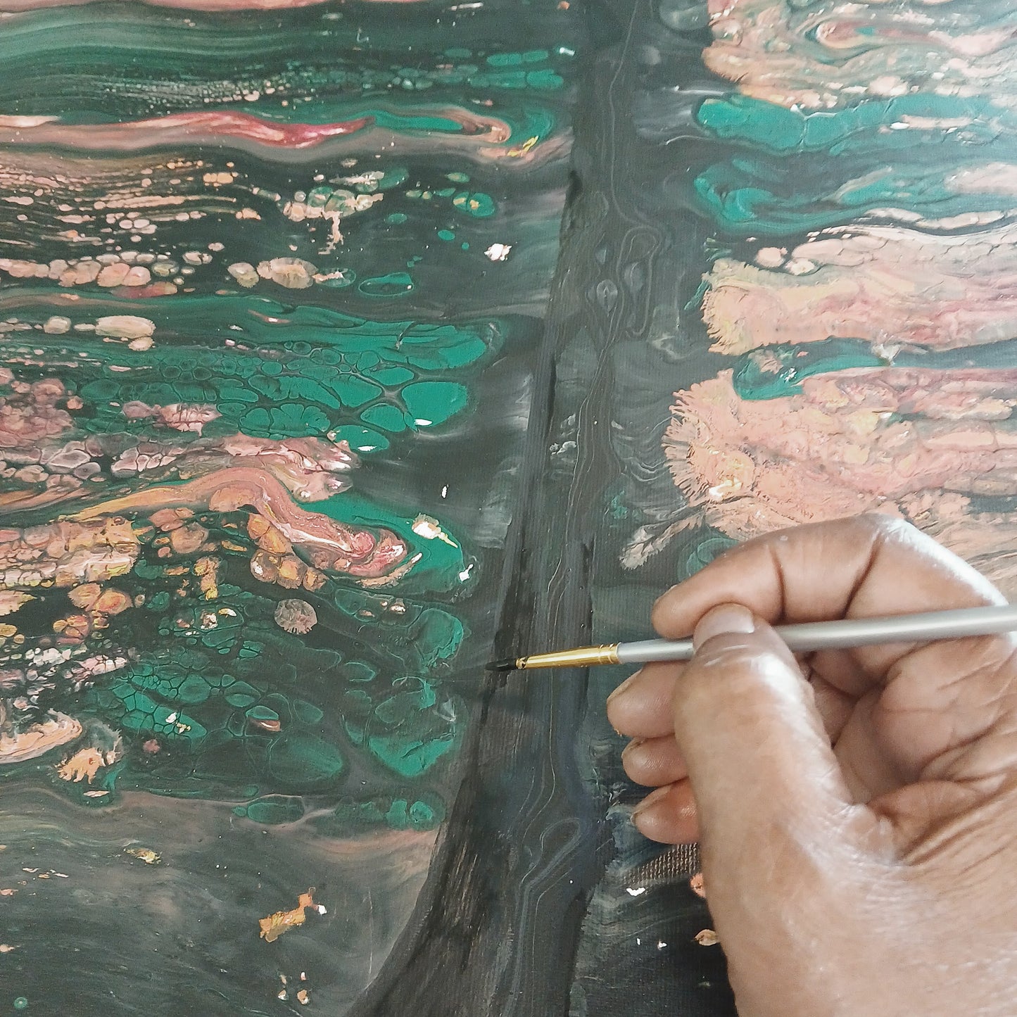 Abstract Tree of Life/ Hidden Tree/Original Painting on Canvas/ only one available, by artist karenJkane