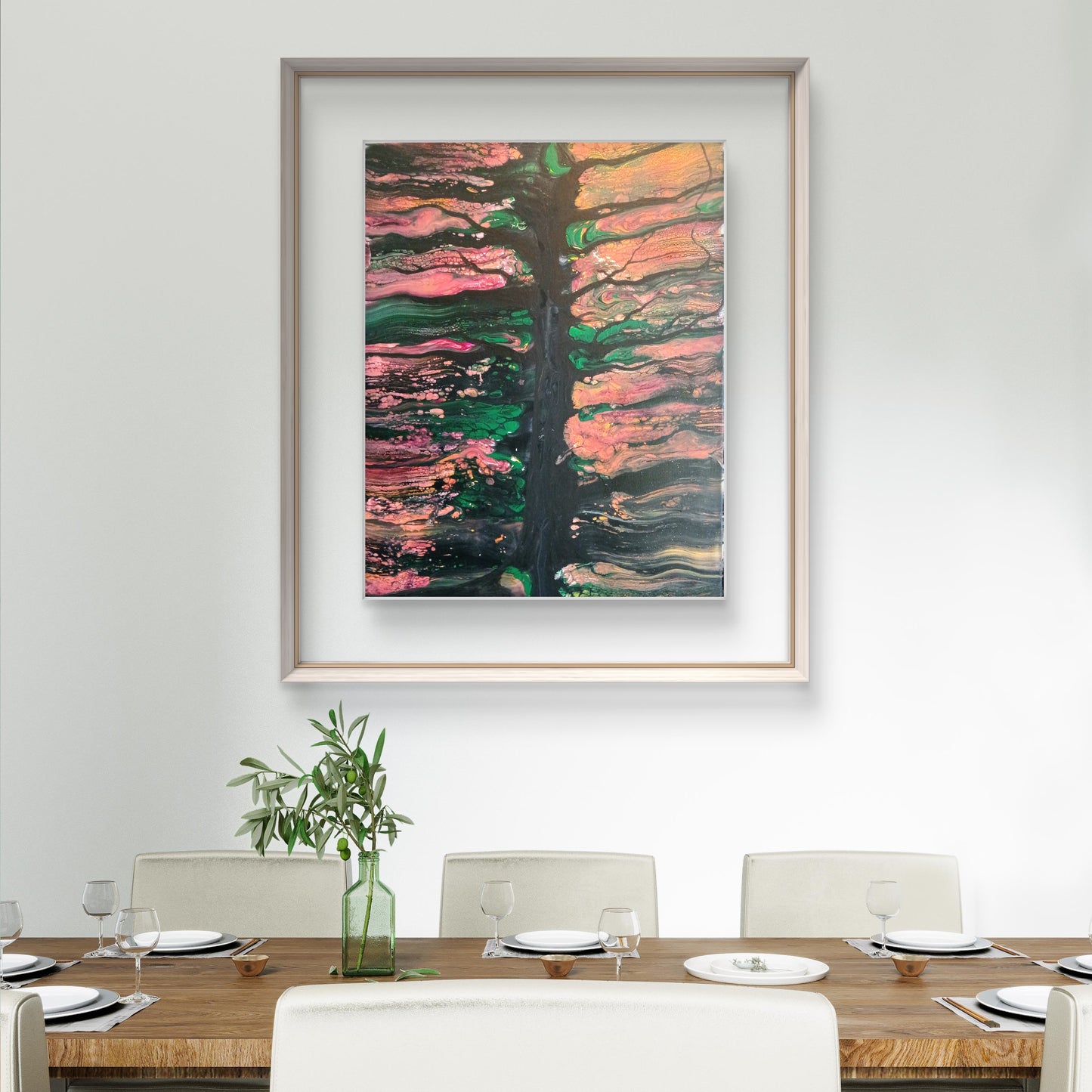 Abstract Tree of Life/ Hidden Tree/Original Painting on Canvas/ only one available, by artist karenJkane