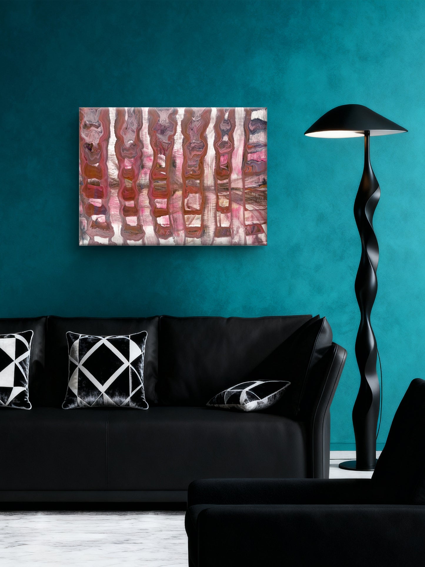 Blocks of Freedom/ Abstract Art Print /Intuitively made by artist karenjkane, available in Prints.