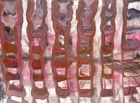 Blocks of Freedom/ Abstract Art Print /Intuitively made by artist karenjkane, available in Prints.