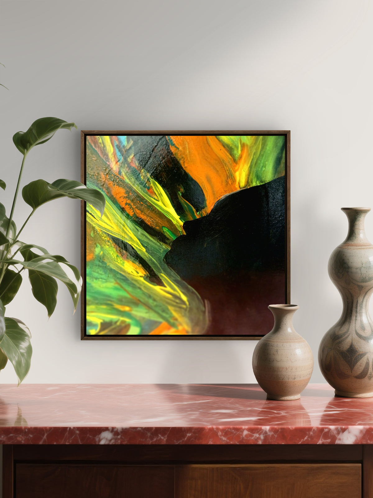 Original Painting,Lady in Abstract, Lovin tha Blues.