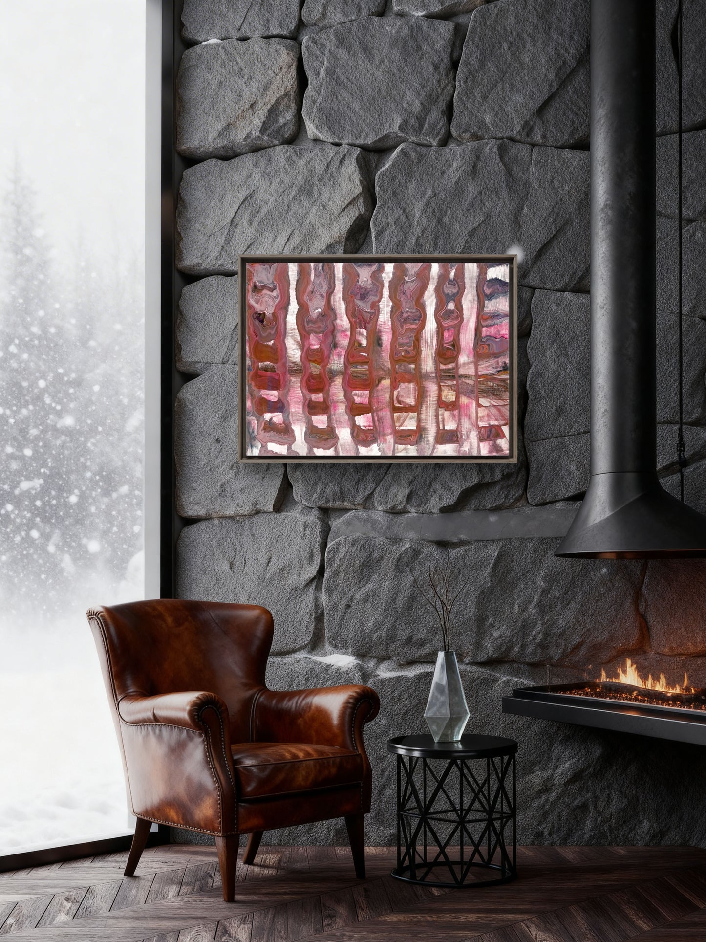 Blocks of Freedom/ Abstract Art Print /Intuitively made by artist karenjkane, available in Prints.