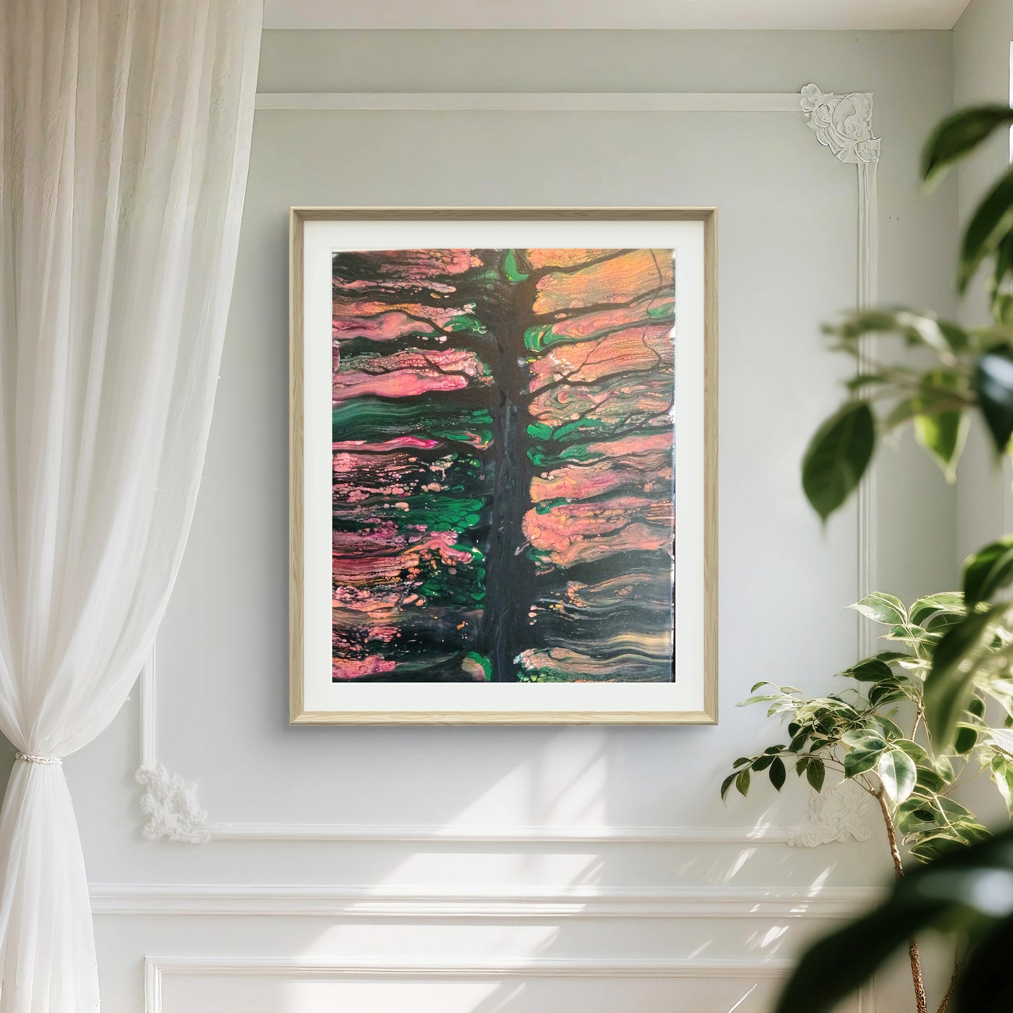 Abstract Tree of Life/ Hidden Tree/Original Painting on Canvas/ only one available, by artist karenJkane