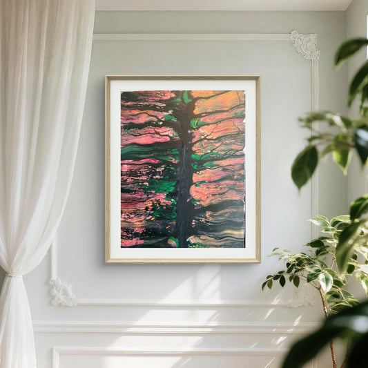 Abstract Tree of Life/ Hidden Tree/Original Painting on Canvas/ only one available, by artist karenJkane