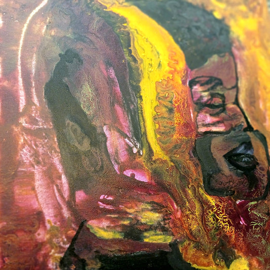 ABSTRACT ART🎨,An Original painting ,I called this Emergence. Artist karenjkane.