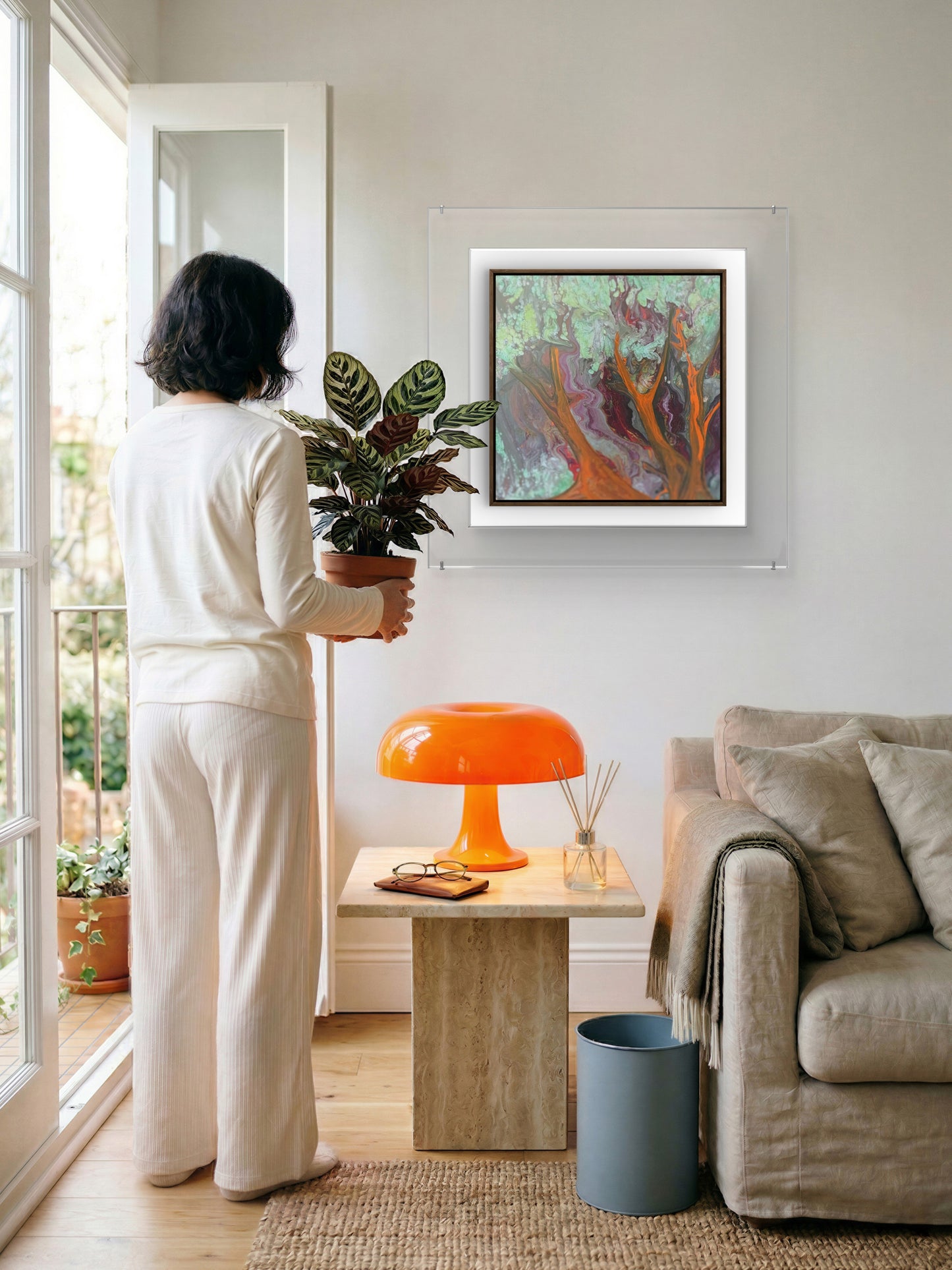 Abstract Trees of Life | Original Acrylic Painting on Canvas