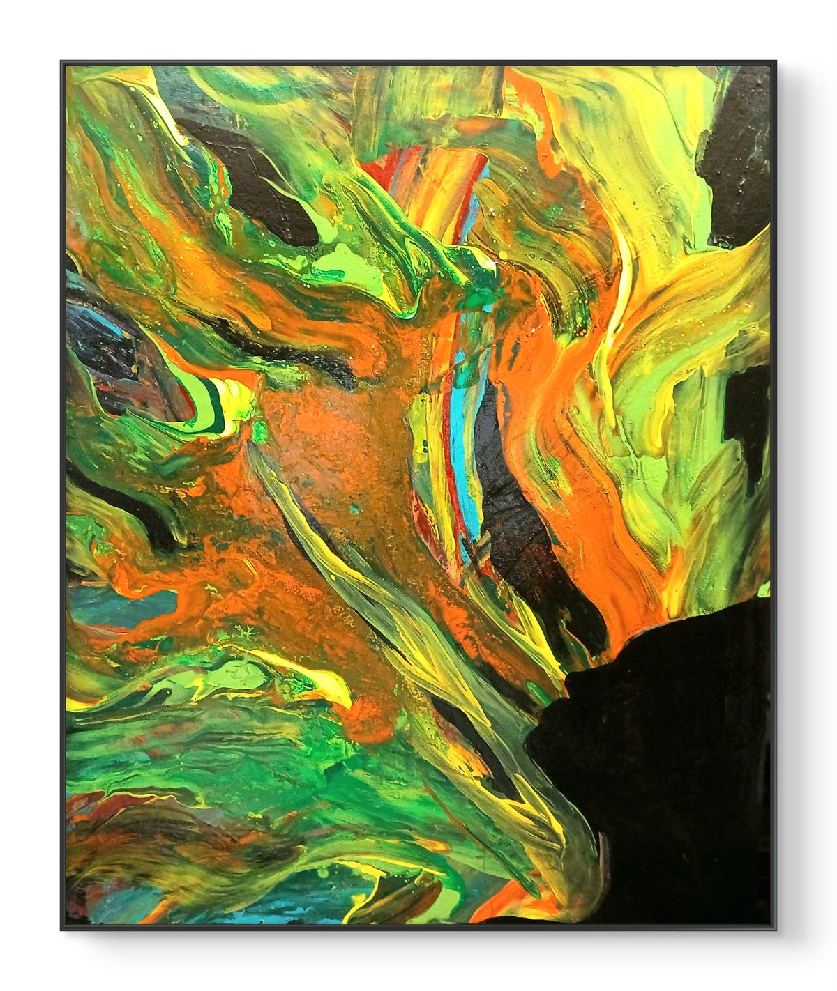 Original Painting,Lady in Abstract, Lovin tha Blues.