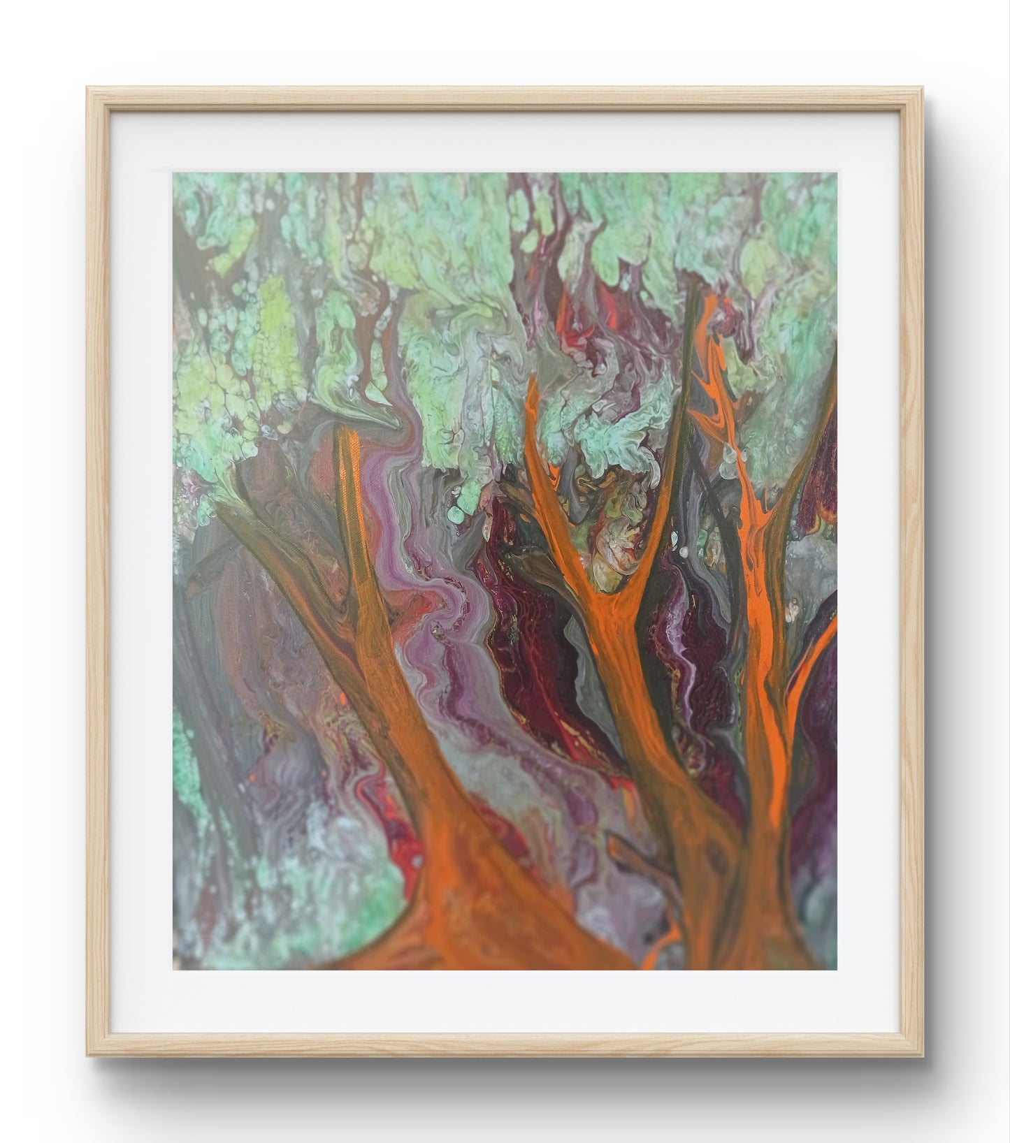Abstract Trees of Life | Original Acrylic Painting on Canvas
