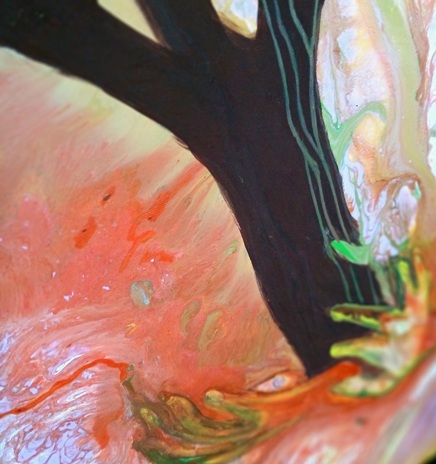Abstract Art /Psychedelic Tree Of Life 🌳Art . A One-of-a-kind, Original Acrylic painting on Canvas.