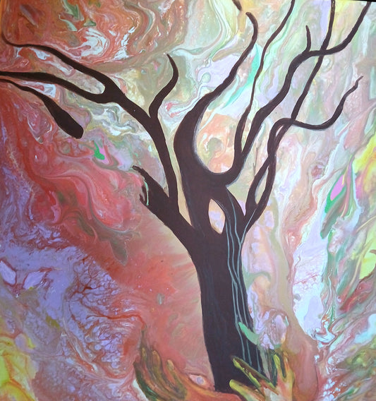 Whispers of Renewal/Tree of life Art Print by Artist karenjkane