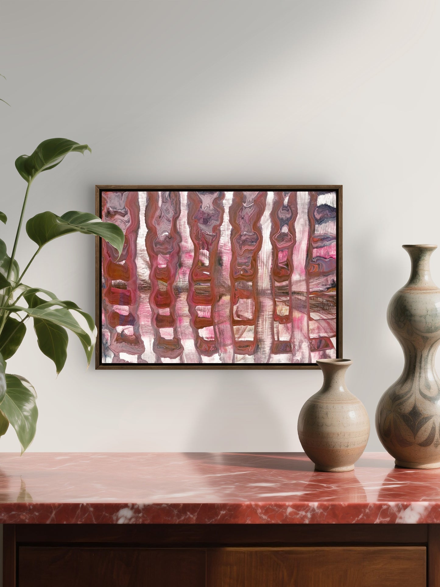 Blocks of Freedom/ Abstract Art Print /Intuitively made by artist karenjkane, available in Prints.