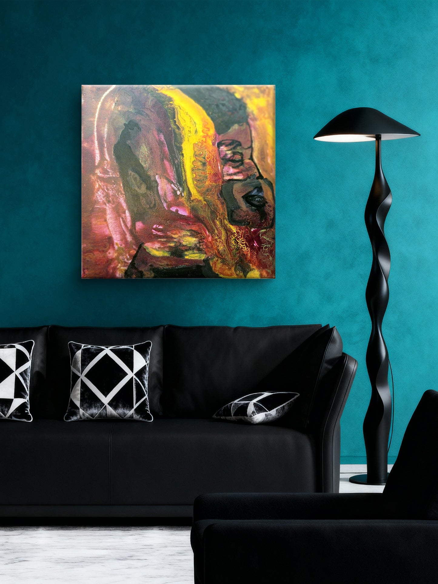 ABSTRACT ART🎨,An Original painting ,I called this Emergence. Artist karenjkane.