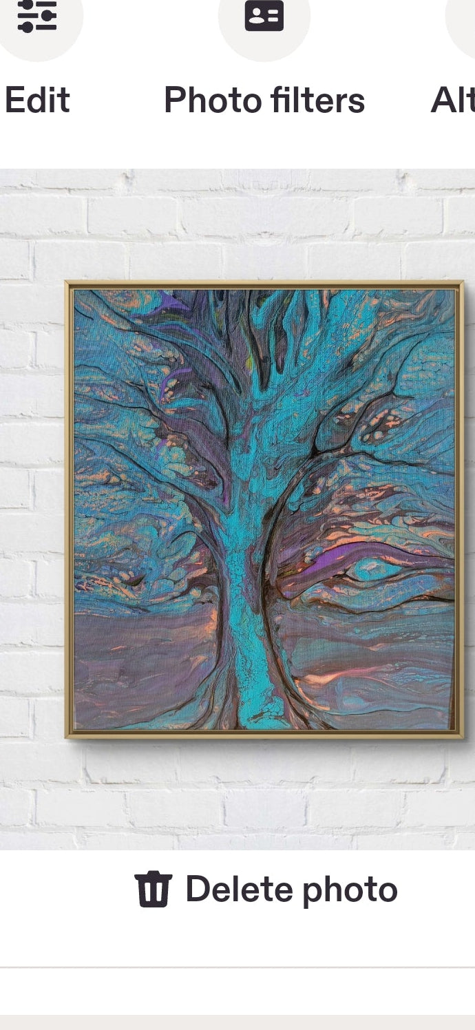 Mystical Tree of Life — Original Abstract Acrylic Painting