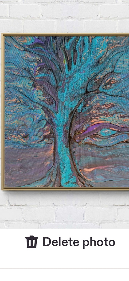 Mystical Tree of Life — Original Abstract Acrylic Painting
