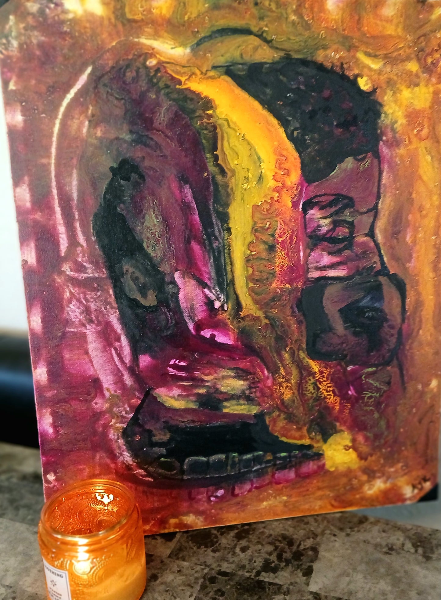 ABSTRACT ART🎨,An Original painting ,I called this Emergence. Artist karenjkane.