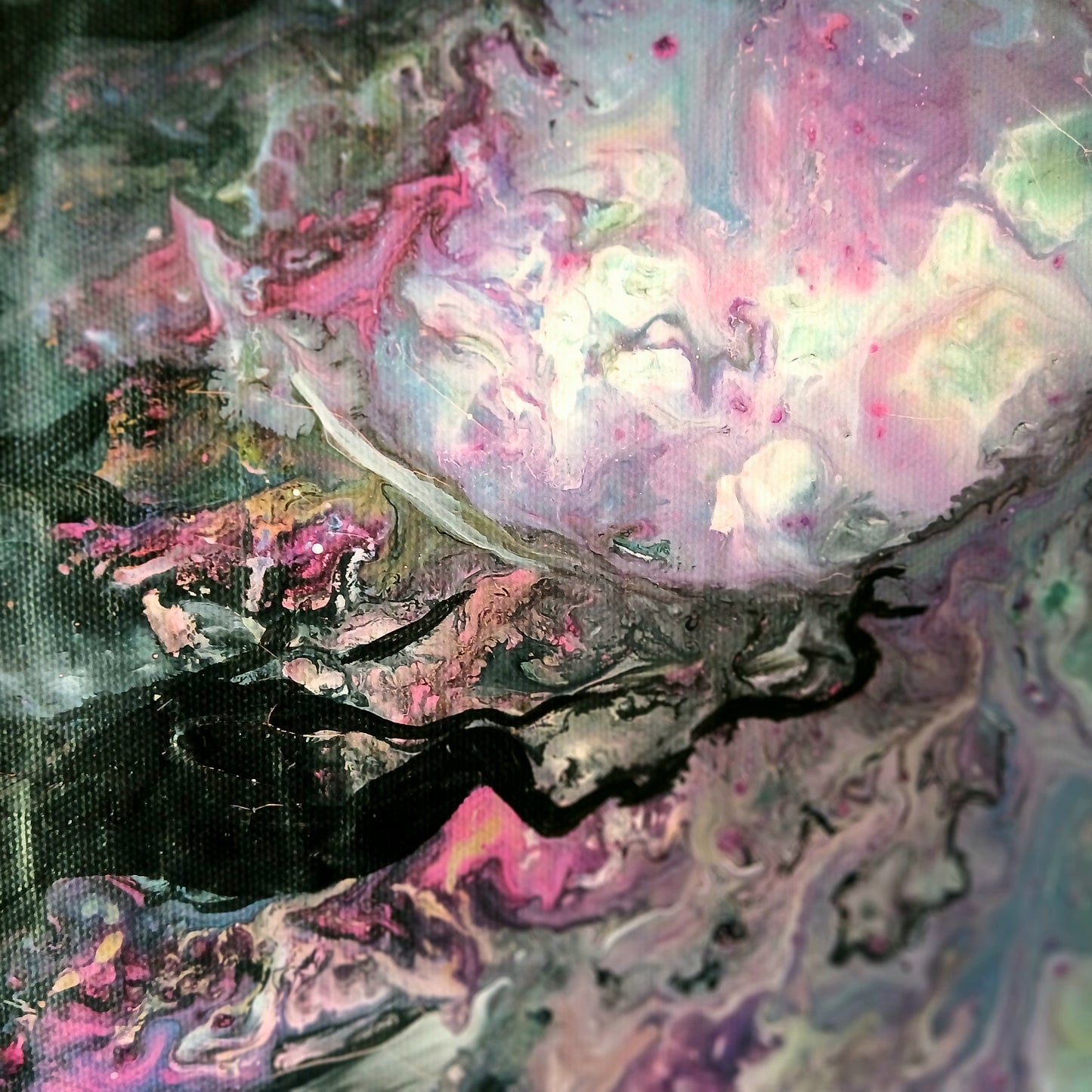 Celestial Tree — Original Abstract Fluid Art Painting