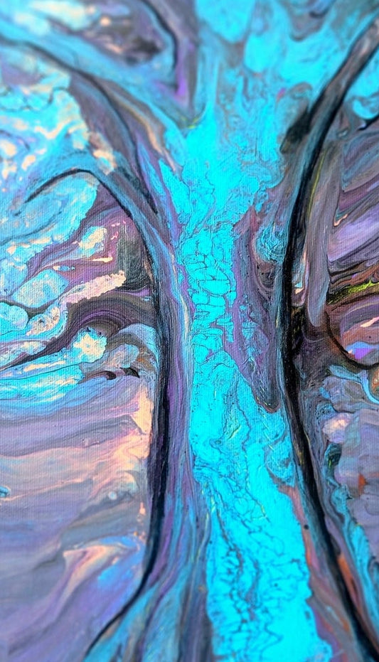 Mystical Tree of Life — Original Abstract Acrylic Painting